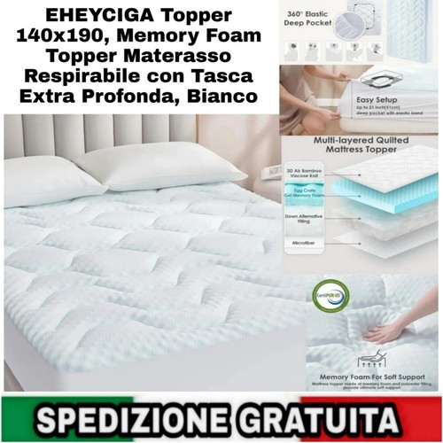 Topper matrimoniale 140x190 - matrimoniale,