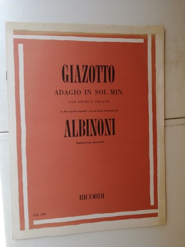 Giazotto adagio sol - giazotto,