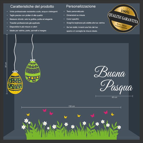 Vetrina primavera buona - buona, pasqua
