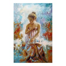 Quadro Olio 60x90 cm Ragazza