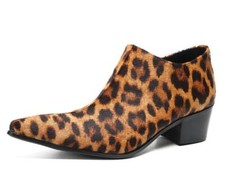 Stivaletti leopardati a punta