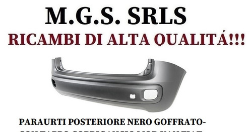 Paraurti posteriore nero - posteriore,