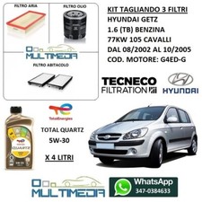 KIT TAGLIANDO 3 FILTRI OLIO