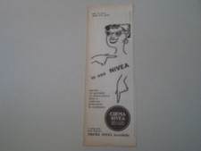 advertising Pubblicità 1954 CREMA NIVEA