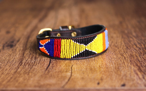Collare per cani pelle con - collare,