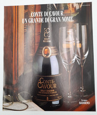 Ritaglio Pubblicità 1992 Conte di Cavour vino spumante Gruppo Barbero