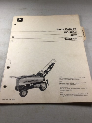 Catalogo ricambi trincia - , john