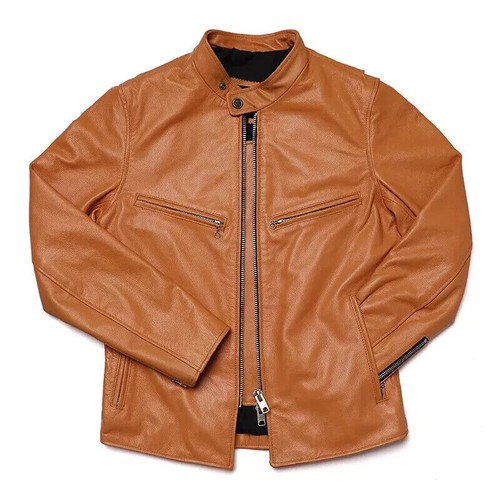 Cappotto uomo biker - , marrone