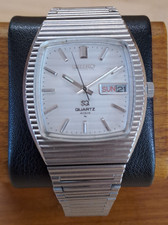 Seiko 4004 SQ orologio da polso vintage Day/Date Quartz 1976 circa