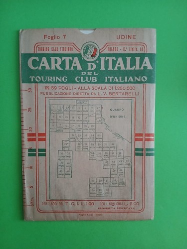 Carta italia del touring - carta,