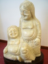 Scultura Buddha in GIADA naturale - altezza 60 cm - statua - arte orientale