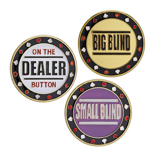 Set poker button dorato - set,