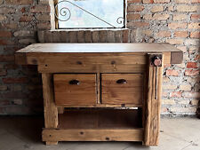 Banco Falegname per arredo in legno massello e riciclo  120x55xh75cm SU MISURA