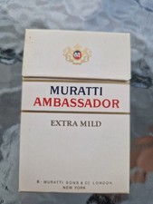 PACCHETTO SIGARETTE VUOTO OLD CIGARETTES PACKET EMPTY -  MURATTI AMBASSADOR -SS