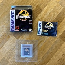 JURASSIC PARK OCEAN TESTATO Game Boy Testato NINTENDO CON BOX ISTRUZIONI