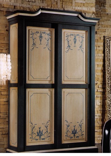 Armadio decorato dipinto - dipinto, a