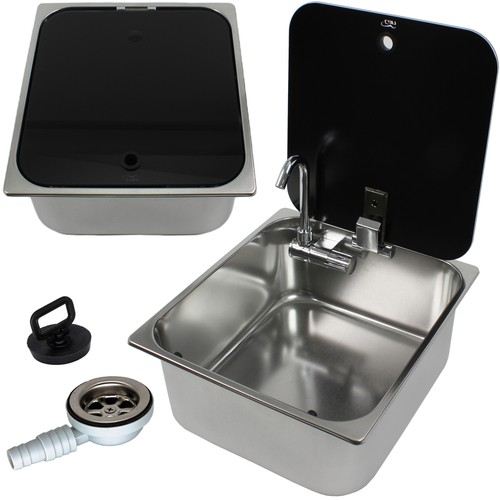 Acciaio inox lavabo spühle - inox,