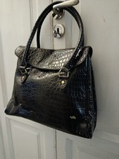 Carpisa Borsa Con Manico Rigida Anti pioggia Effetto Coccodrillo 