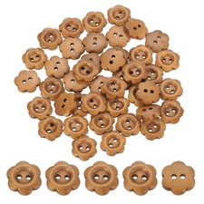50 Pezzi Bottoni in Legno di