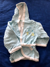 Accapatoio neonato azzurro e bianco 1-1/2 anno