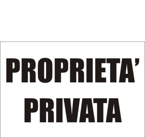 Cartello proprieta privata - proprieta,