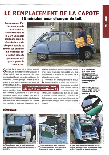 Citroën 2cv fiche mécanique - 2cv,