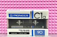 PIONEER C1a 90 1982 NASTRO CASSETTE BIANCO TIPO II GIAPPONESE (1) (SIGILLATO)