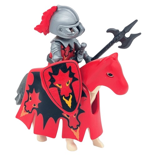 Playmobil cavaliere rosso