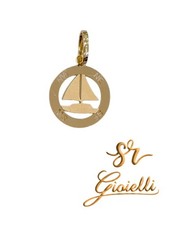 Ciondolo ORO 18KT Rosa dei Venti con vela in ORO GIALLO 18KT 750% List 235€