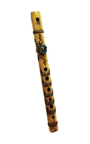 Flauto legno intagliato a - intagliato,