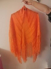 Scialle in lana arancio