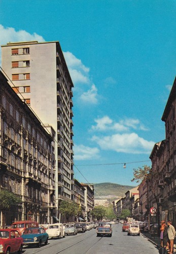 Cartolina trieste via - di,
