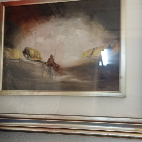 Quadro dipinto paesaggio con