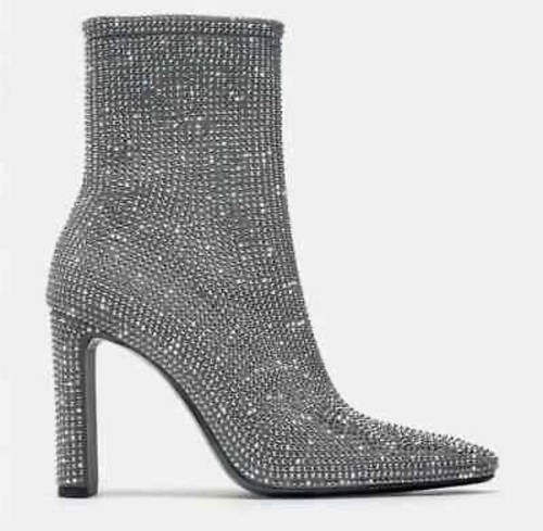 Zara stivaletti tacco alto - alto, con