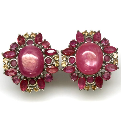 Orecchini pietre preziose rosa