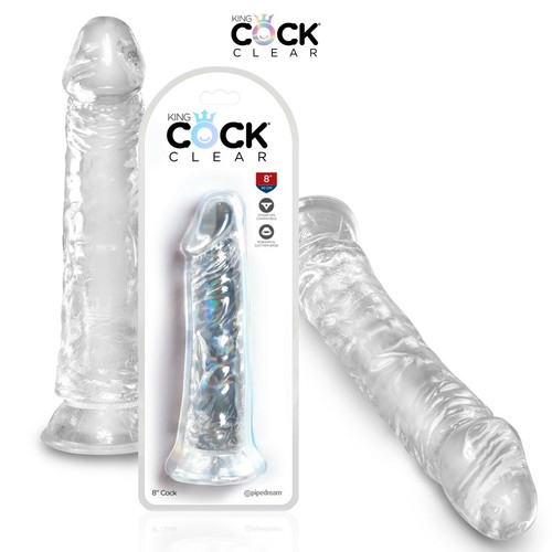 King cock clear dildo - clear,