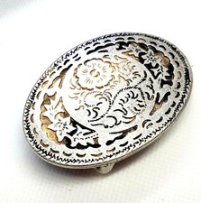 Fibbia chiusura fibbia ovale Country Roses metallo massiccio 33 g per...
