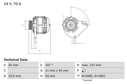 Generatore alternatore bosch - generatore,