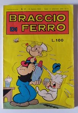 Raro BRACCIO DI FERRO n. 17 del 16 agosto 1969 Bianconi Metro vintage Popeye