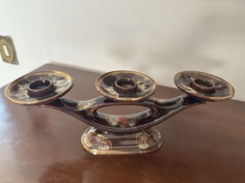 Candelabro vintage ceramica - candelabro,