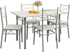 ® Gruppo Di Sedute Paul Set 5 Pezzi Tavolo Da Pranzo Con 4 Sedie Set Di Mobili p