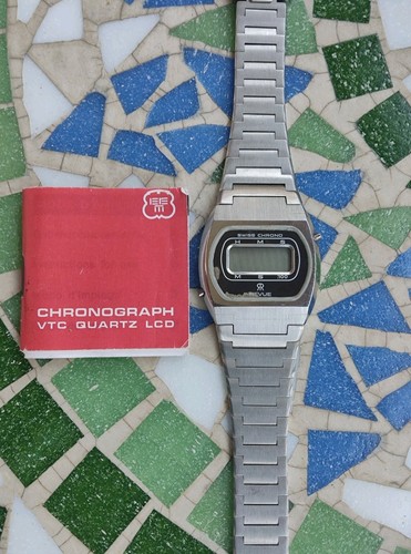 Vintage lcd digital watch - vintage,