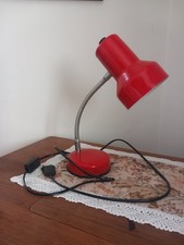 Lampada da Tavolo Vintage "VENETA LUMI" Anni '70/'80 - Design Rosso Iconico