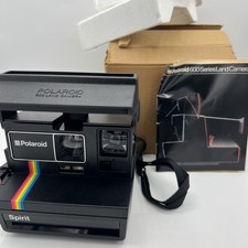 Macchina fotografica terrestre Polaroid Spirit 600 vintage nera made in USA non testata ottime condizioni