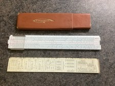 VIntage French Slide Rule In