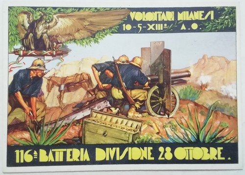 Cartolina 116 batteria - cartolina,