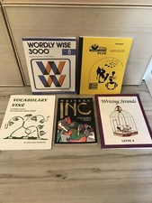 Lot of 5 Books-Writing Strands, Worldly Wise 3000, Vocabulary, Homeschool