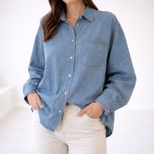 ZARA Camicia Denim – Blu con