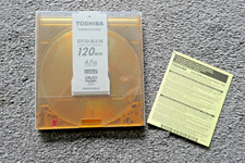 Toshiba DVD-RAM 4,7 GB cartuccia lato singolo tipo 2 120 min riscrivibile