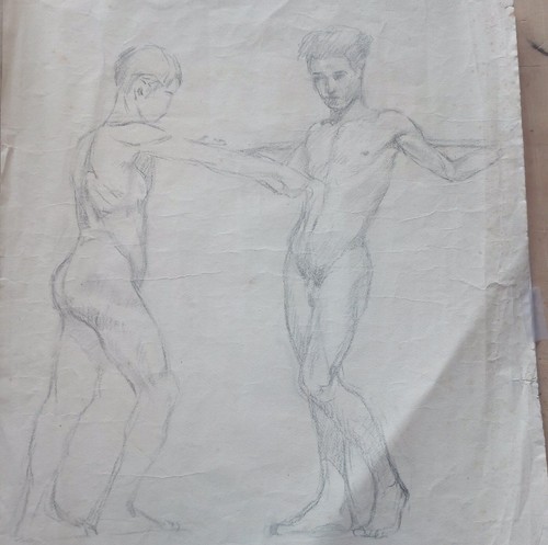 Disegno matita nudo - disegno,